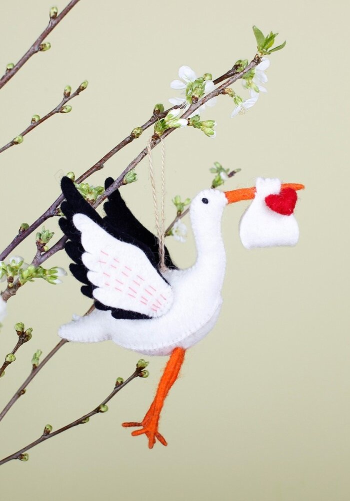 Sjaal met een Verhaal - Ooievaar