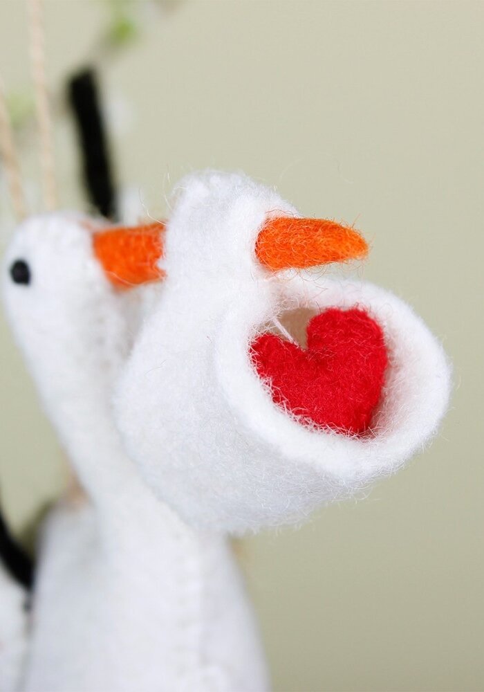 Sjaal met een Verhaal - Ooievaar