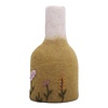 Gry & Sif Gry & Sif - Vase Ochre/White with Embroidery incl. Glass