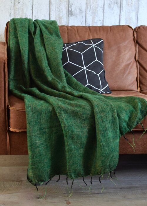 Sjaal met Verhaal Plaid Appelgroen - Sjaal met een Verhaal -