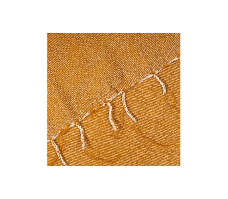 Sjaal met een Verhaal - Plaid Okergeel