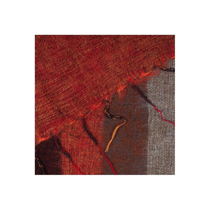 Sjaal met een Verhaal - Plaid Oranjebruin Taupe