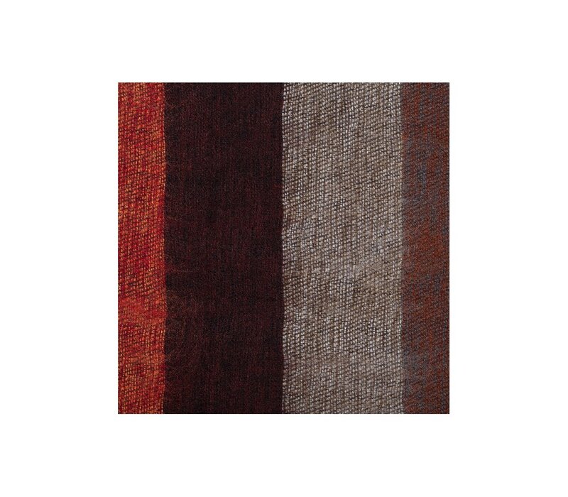 Sjaal met een Verhaal - Plaid Oranjebruin Taupe