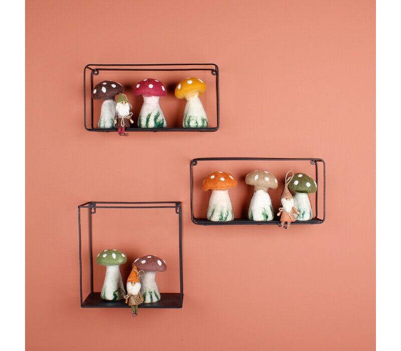 Sjaal met een Verhaal - Eiwarmer  Paddestoel Cognac