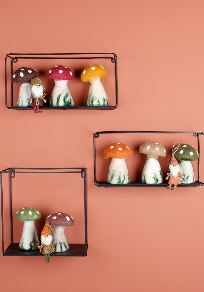 Sjaal met een Verhaal - Eiwarmer  Paddestoel Okergeel