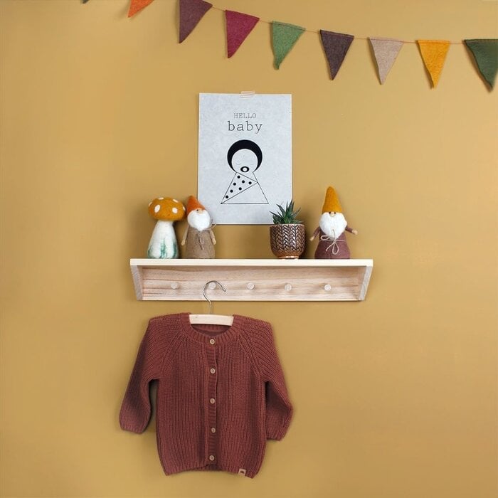 Sjaal met een Verhaal - Eiwarmer  Paddestoel Taupe