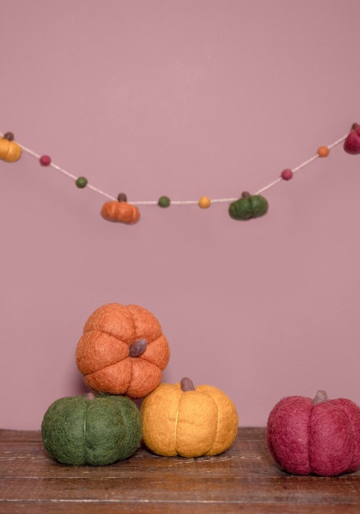 Sjaal met een Verhaal - Pompoen Medium Bordeaux