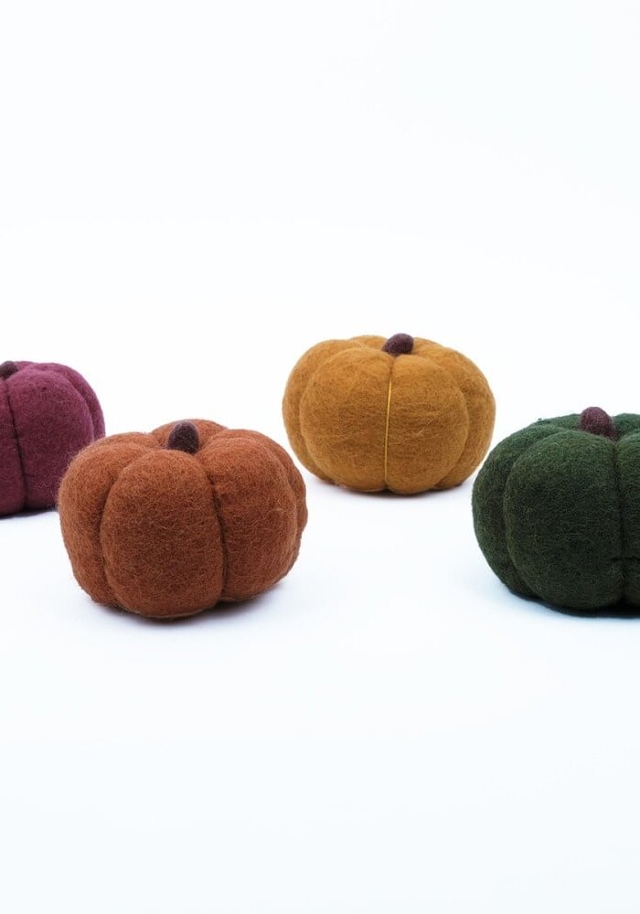 Sjaal met een Verhaal - Pompoen Medium Bordeaux