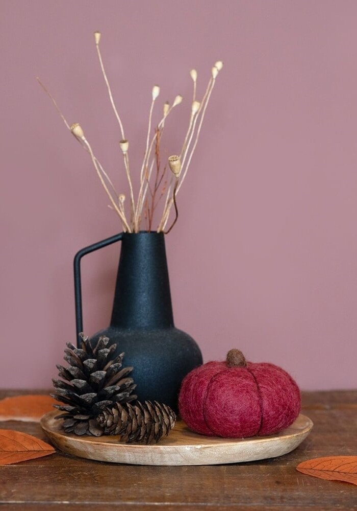 Sjaal met een Verhaal - Pompoen Medium Bordeaux