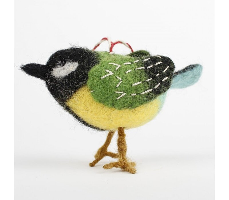 Sjaal met een Verhaal - Hanger Koolmeesje