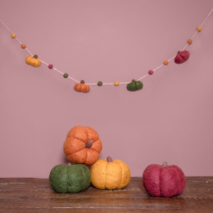 Sjaal met een Verhaal - Pompoen Large Bordeaux