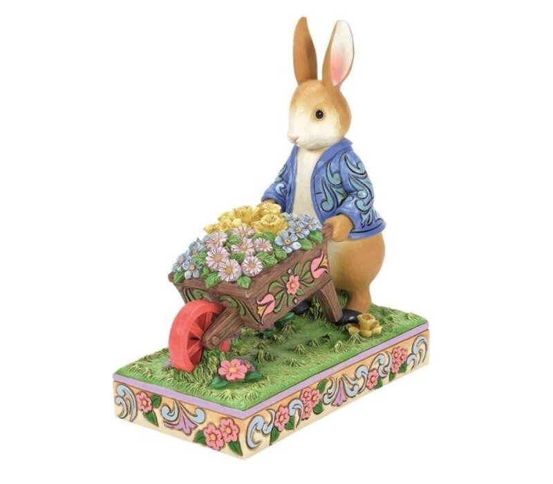 Beatrix Potter by Jim Shore - Peter Rabbit with Wheelbarrow