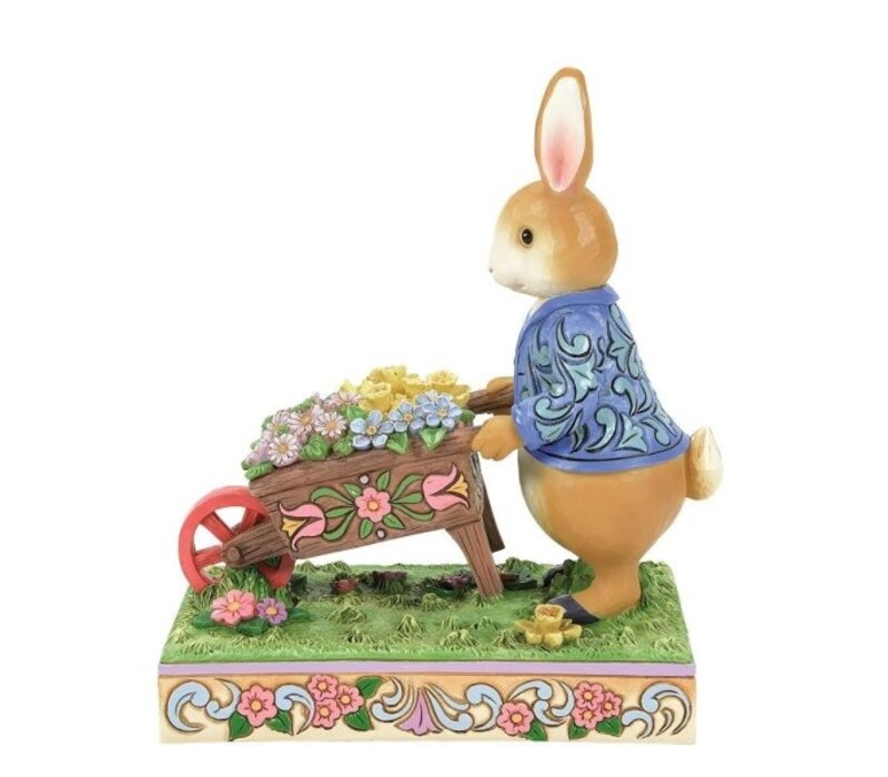 Beatrix Potter by Jim Shore - Peter Rabbit with Wheelbarrow