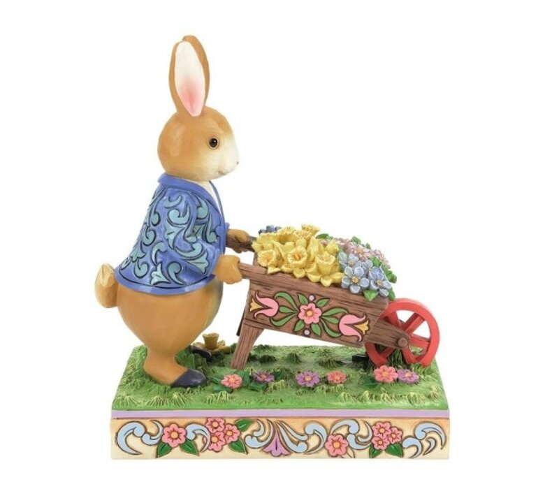 Beatrix Potter by Jim Shore - Peter Rabbit with Wheelbarrow