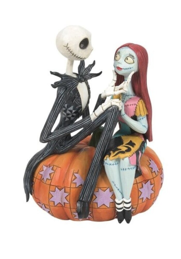Disney Traditions - Jack and Sally on a Pumpkin