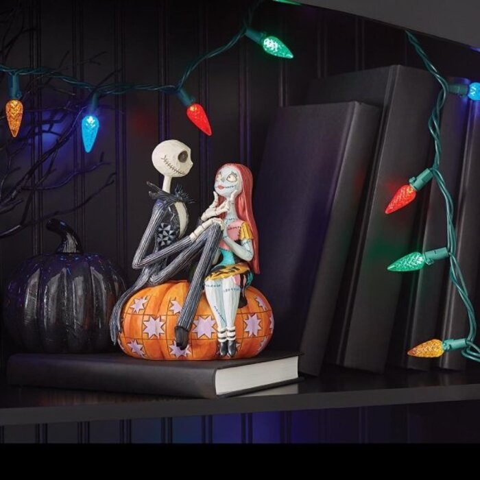 Disney Traditions - Jack and Sally on a Pumpkin