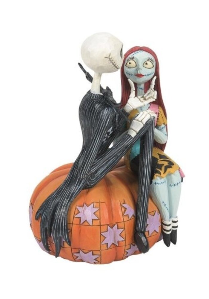 Disney Traditions - Jack and Sally on a Pumpkin