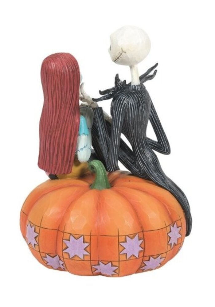 Disney Traditions - Jack and Sally on a Pumpkin