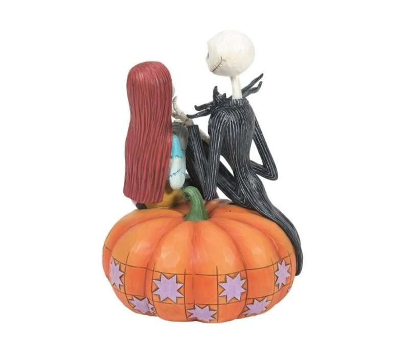 Disney Traditions - Jack and Sally on a Pumpkin (PRE-ORDER)