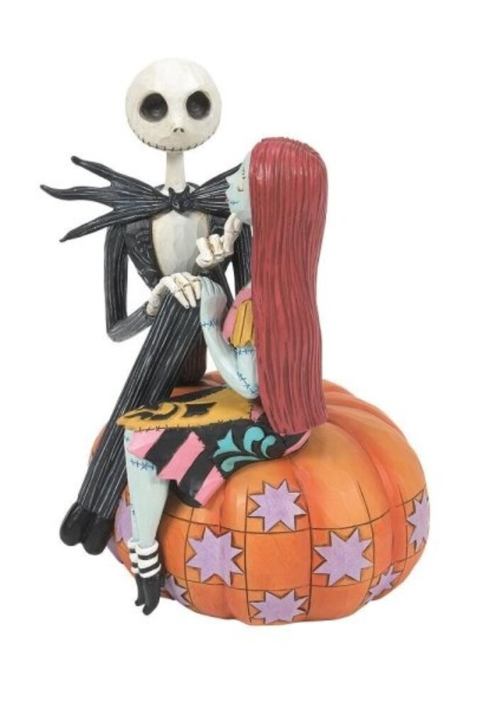 Disney Traditions - Jack and Sally on a Pumpkin