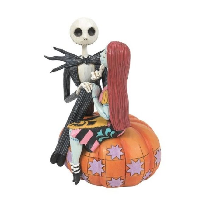 Disney Traditions - Jack and Sally on a Pumpkin