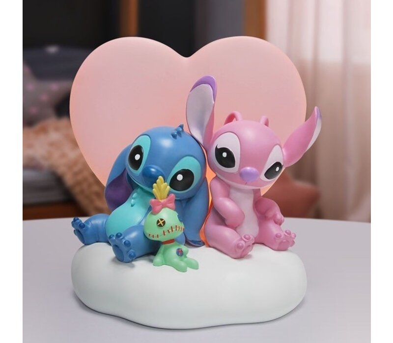 Disney Showcase Collection - Light up Stitch and Angel Scene