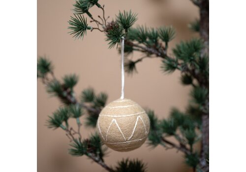 Sjaal met Verhaal Kerstbal Gingerbread Large Fudge - Sjaal met een Verhaal