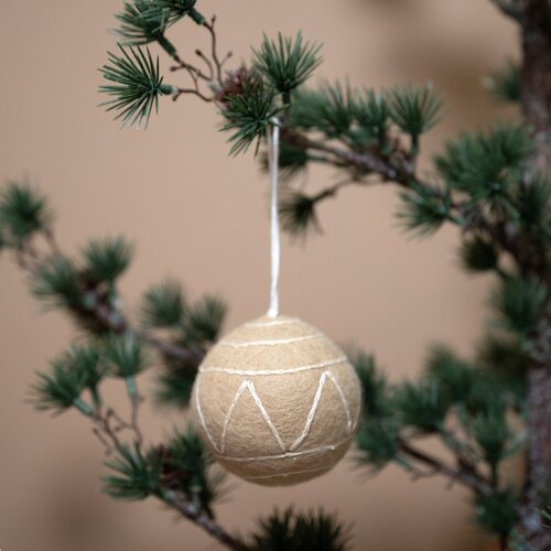 Kerstbal Gingerbread Large Fudge - Sjaal met een Verhaal 