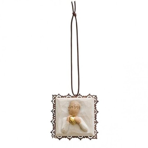 Heart of Gold Metal-edged Ornament - Willow Tree 