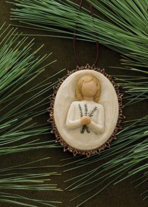 Willow Tree Remembrance Metal-edged Ornament - Willow Tree