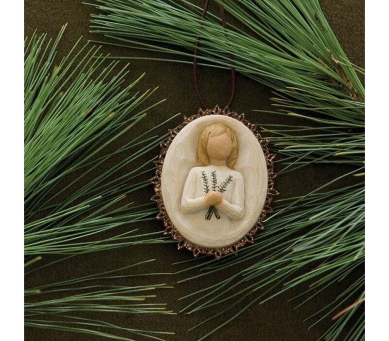 Remembrance Metal-edged Ornament - Willow Tree