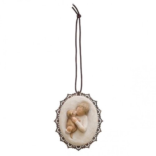 Kindness (boy) Metal-edged Ornament - Willow Tree 