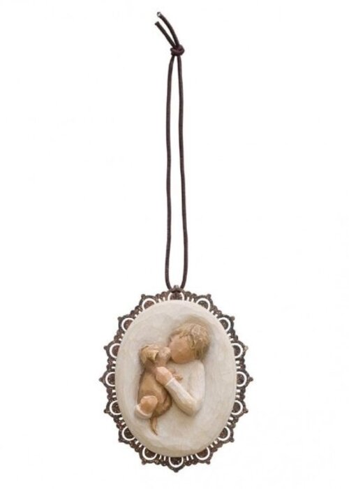 Willow Tree Kindness (boy) Metal-edged Ornament - Willow Tree