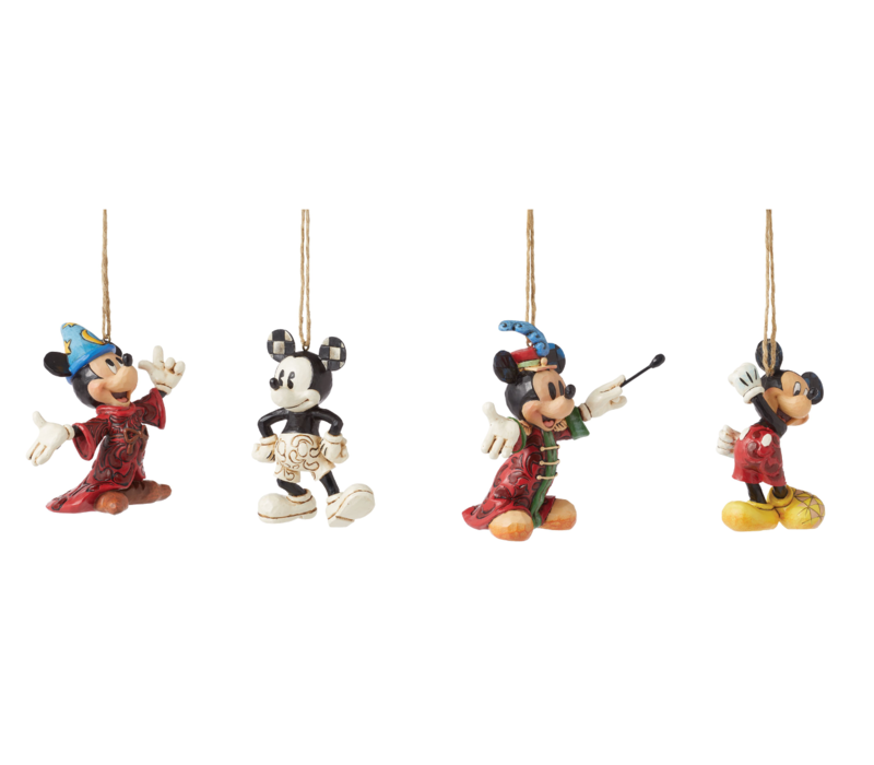 Disney Traditions - Mickey Mouse 4 Pack Hanging Ornaments (PRE-ORDER)