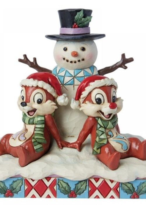 Disney Traditions Chip ‘n’ Dale with Snowman - Disney Traditions