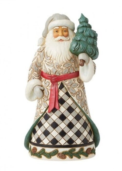 Heartwood Creek Black & White Plaid Santa - Heartwood Creek