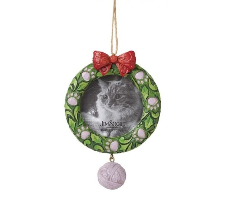 Heartwood Creek - Cat Wreath Pet Hanging Ornament (PRE-ORDER)
