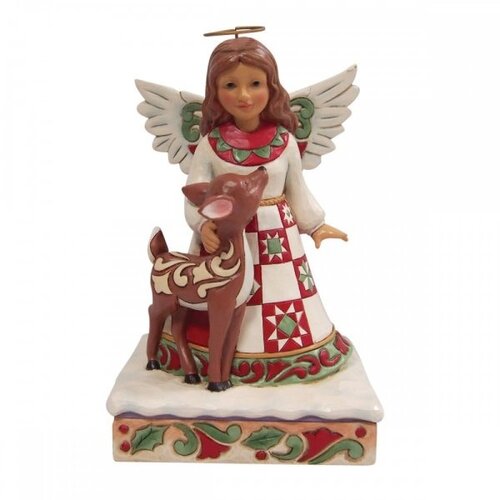Christmas Angel with Deer - Heartwood Creek 