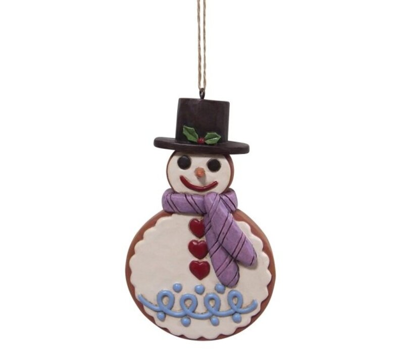 Heartwood Creek - Gingerbread Snowman Cookie Hanging Ornament (PRE-ORDER)