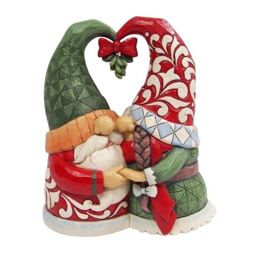 Gnome Couple with Mistletoe (PRE-ORDER) - Heartwood Creek 