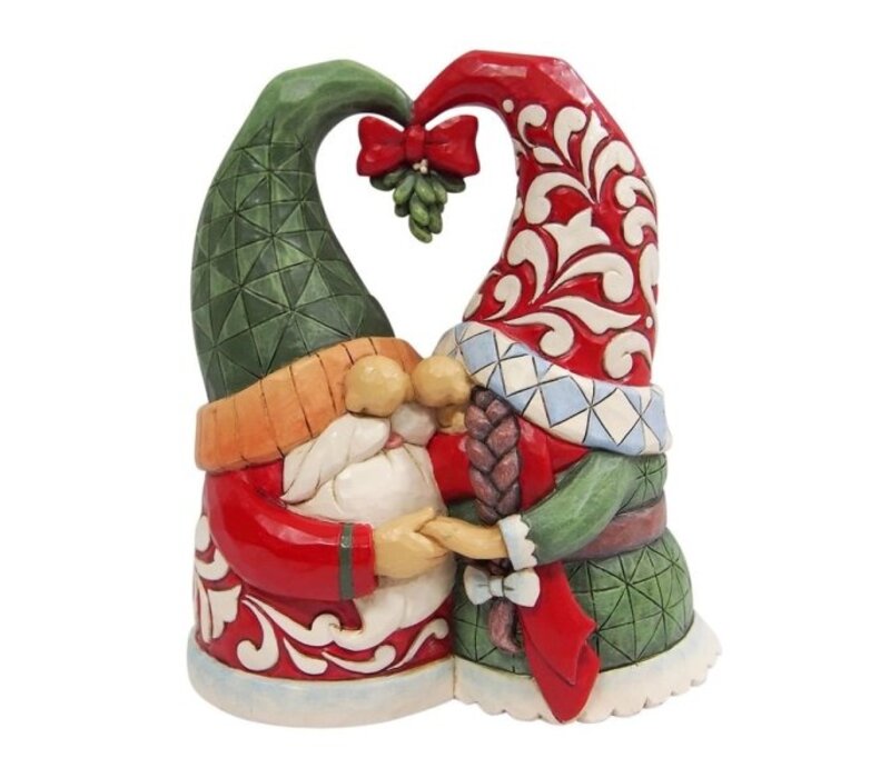 Heartwood Creek - Gnome Couple with Mistletoe (PRE-ORDER)