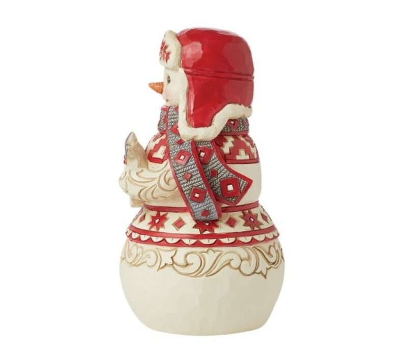 Heartwood Creek - Nordic Noel Snowman with Noel Sign (PRE-ORDER)