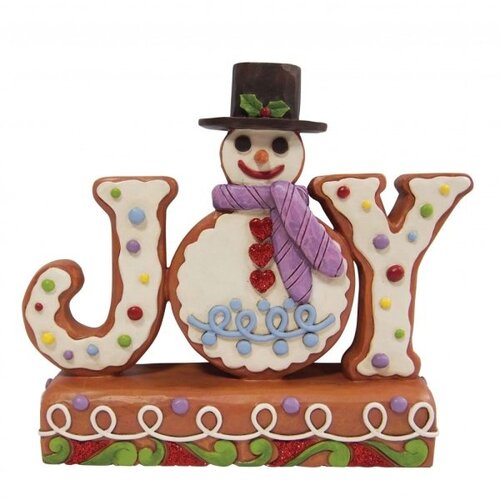 Gingerbread Snowman Joy Sign - Heartwood Creek 
