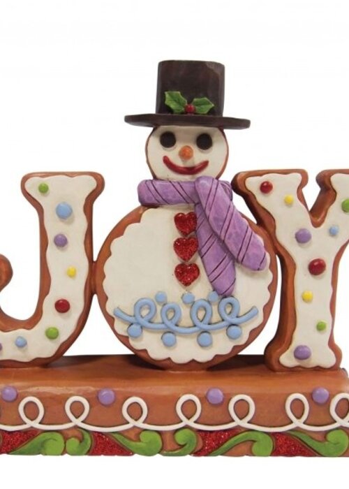 Heartwood Creek Gingerbread Snowman Joy Sign - Heartwood Creek