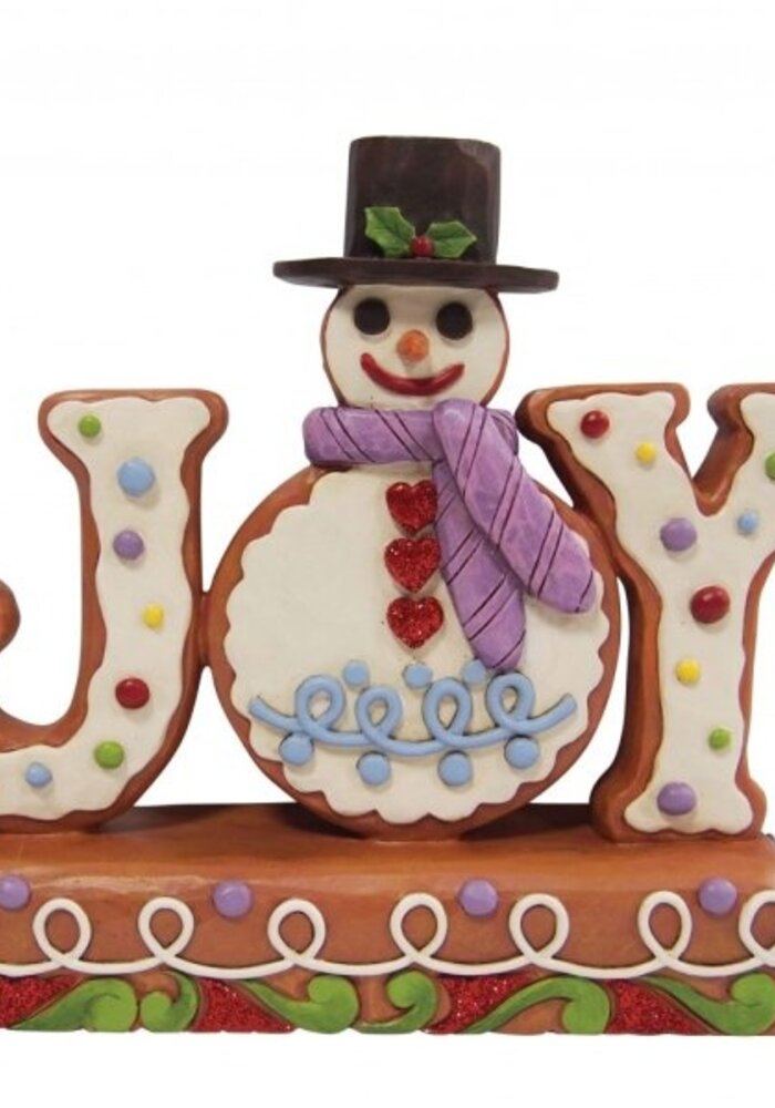 Heartwood Creek - Gingerbread Snowman Joy Sign