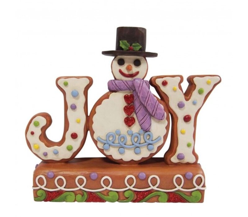 Heartwood Creek - Gingerbread Snowman Joy Sign (PRE-ORDER)