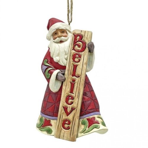 Santa "Believe" Hanging Ornament (PRE-ORDER) - Heartwood Creek 