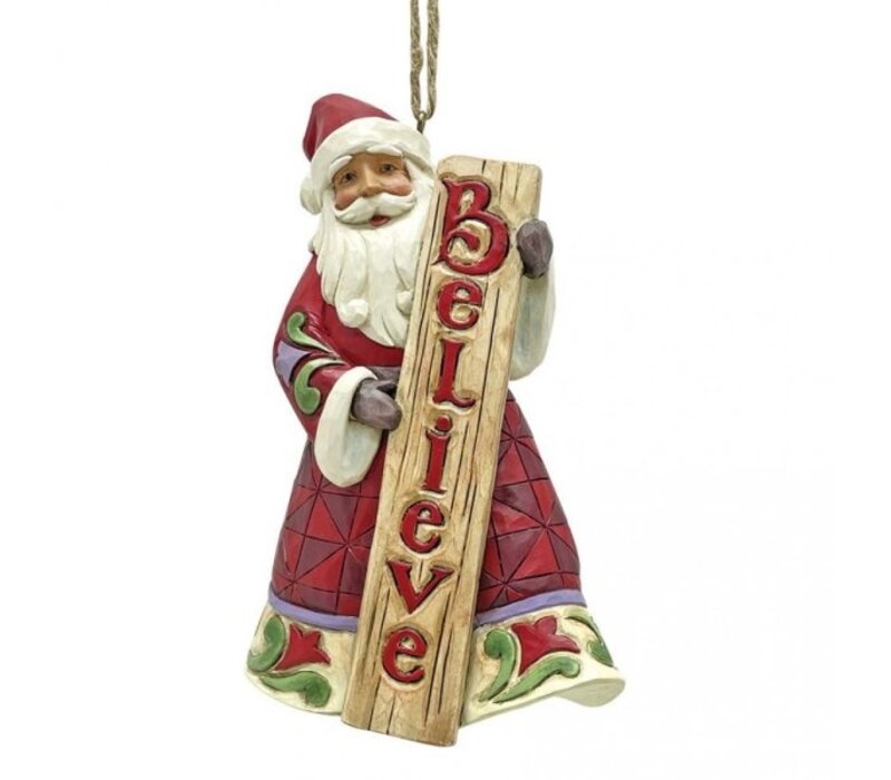 Heartwood Creek - Santa "Believe" Hanging Ornament (PRE-ORDER)
