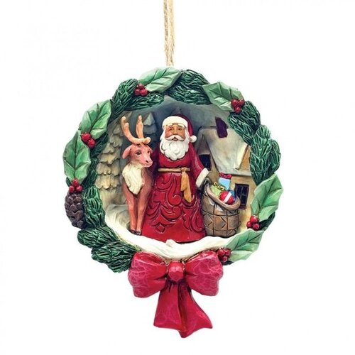 Santa Diorama Hanging Ornament (PRE-ORDER) - Heartwood Creek 