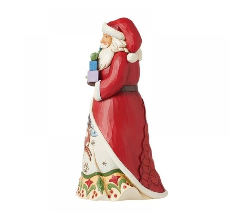 Heartwood Creek - Santa Figurine with LED Vintage Tree